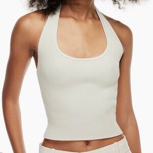 ARITZIA sculpt halter hot pink